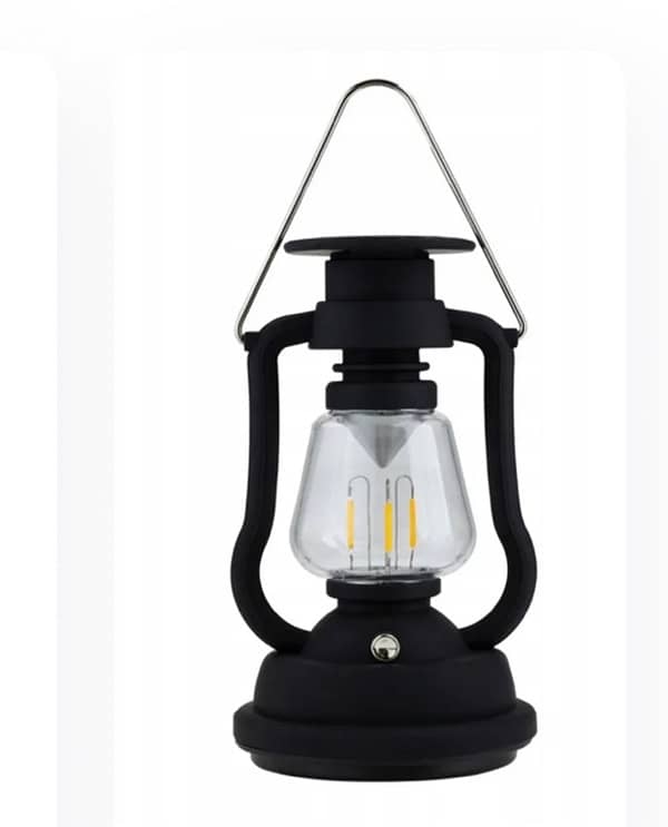 Beautiful outdoor crank solar lamp and extra charging method 0