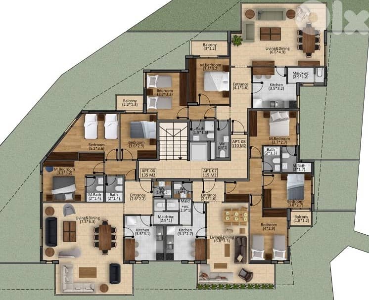 2317 Sqm | 6 Floors Building For Sale In Bteghrin | Mountain View 1