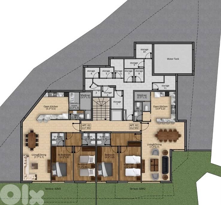 2317 Sqm | 6 Floors Building For Sale In Bteghrin | Mountain View 2