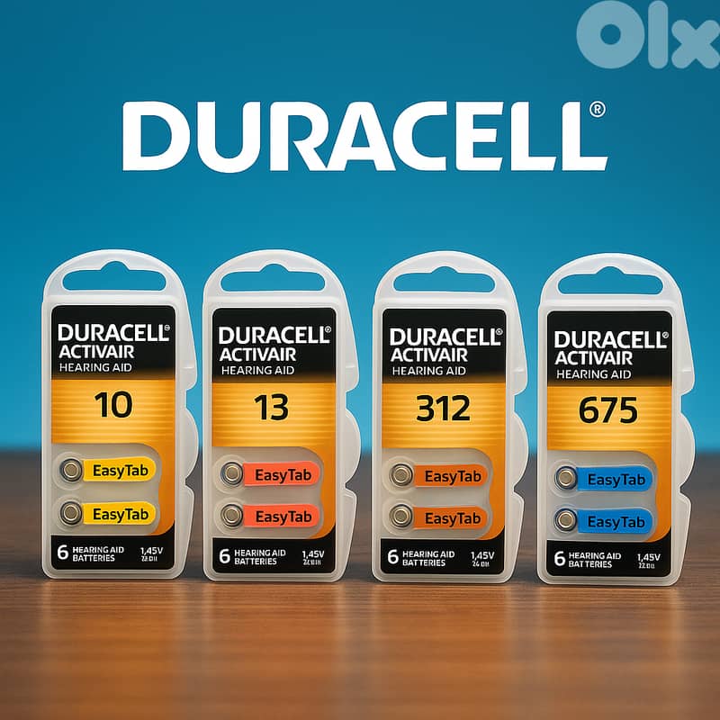 Duracell Activair Hearing Aid Batteries - بطاريات أجهزة السمع دوراسيل 0
