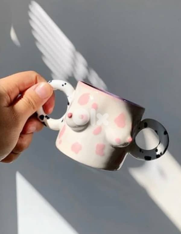 Handmade Ceramic BOOB Cup - PINK 0