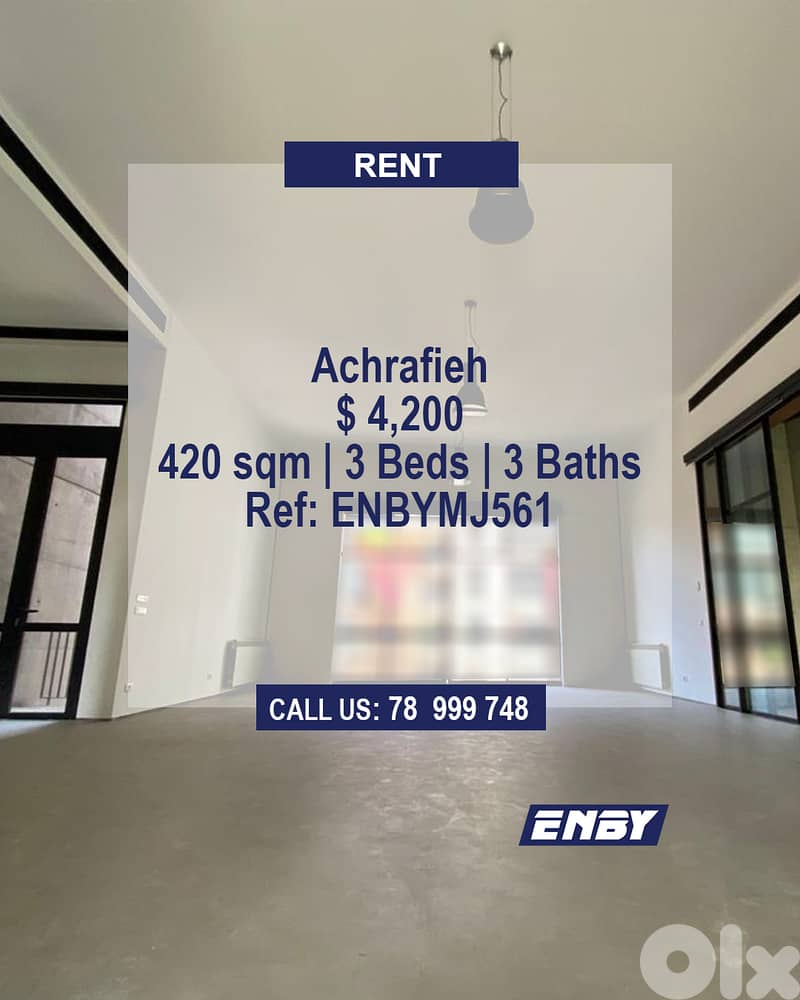 Triplex for Rent in Achrafieh | Golden Square | Hot Deal 0