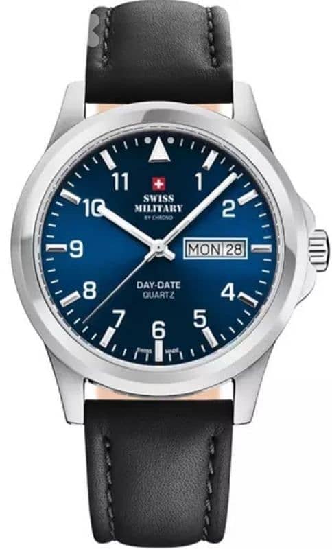 Swiss military by chrono. Day & date. 0