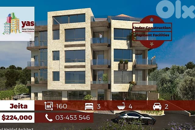 Jeita 160m2 | Under Construction | Payment Facilities | Calm Area | BA 0