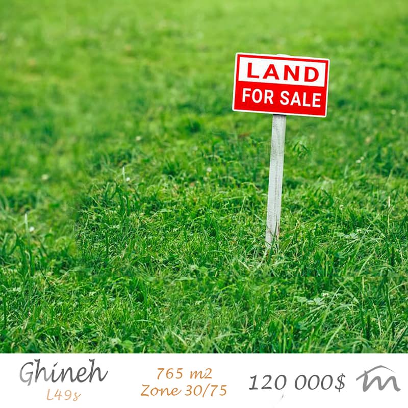 Ghineh | 765m² Flat Land | Road Access | 30/75 | Full of Potential 0