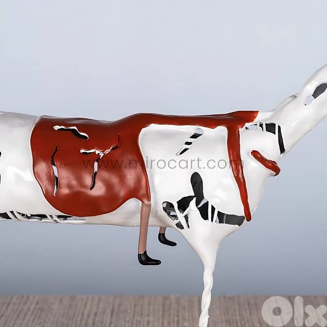 Shattered Ride Sculpture | Bleached Horse, Crimson Lie | Resin Decor 5