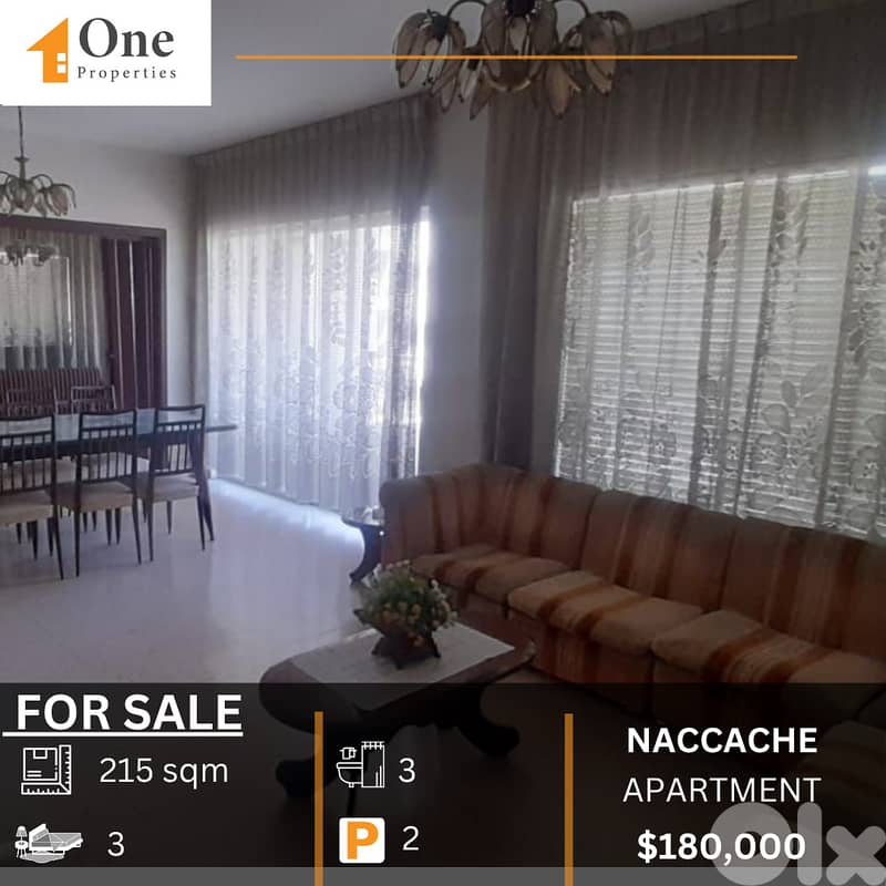 APARTMENT FOR SALE IN NACCACHE 0