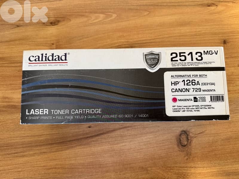 Calidad HP/CANON Magenta laser compatible toner 1