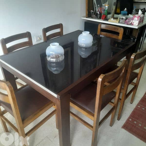 طاولي إيطالي ٦كراسي تفتح لا ١٠ اشخاص 0