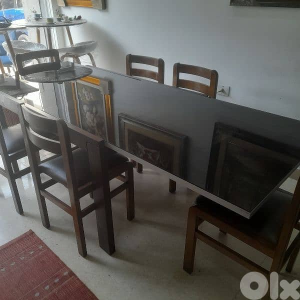 طاولي إيطالي ٦كراسي تفتح لا ١٠ اشخاص 2