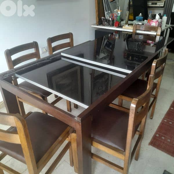 طاولي إيطالي ٦كراسي تفتح لا ١٠ اشخاص 3