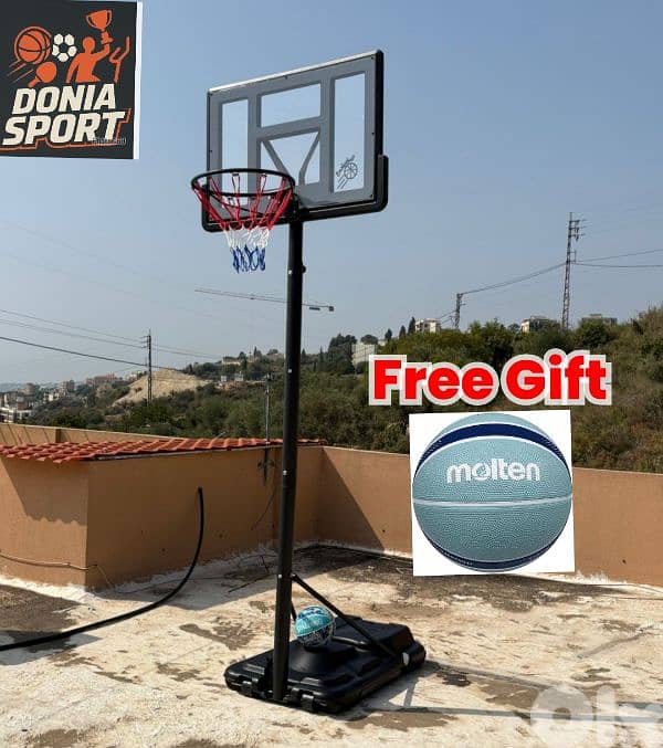 180$ basketball hoop with (FREE BASKETBALL MOLTEN) 0