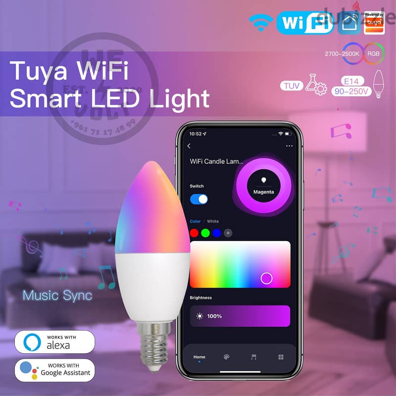 MOES Tuya Wifi Smart Light LED 0