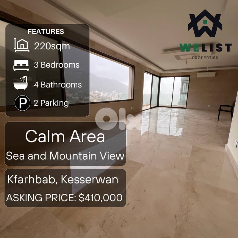 220sqm Apartment for sale in Kfarhbab, Kesserwan   REF: MA25MSKF220400 0