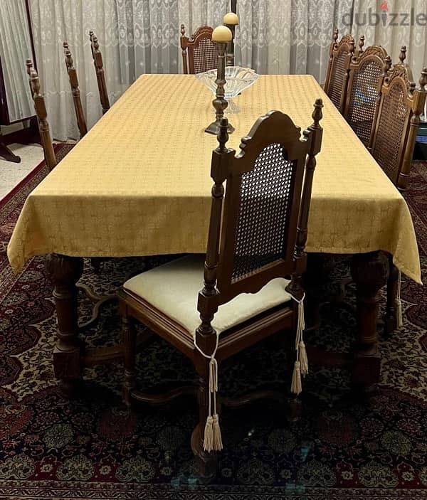 / full vintage dining room fo14 people طقم سفرة 0
