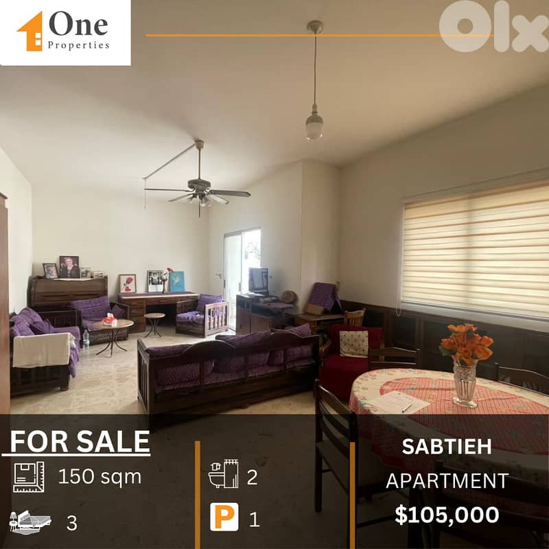 APARTMENT FOR SALE IN SABTIEH 0