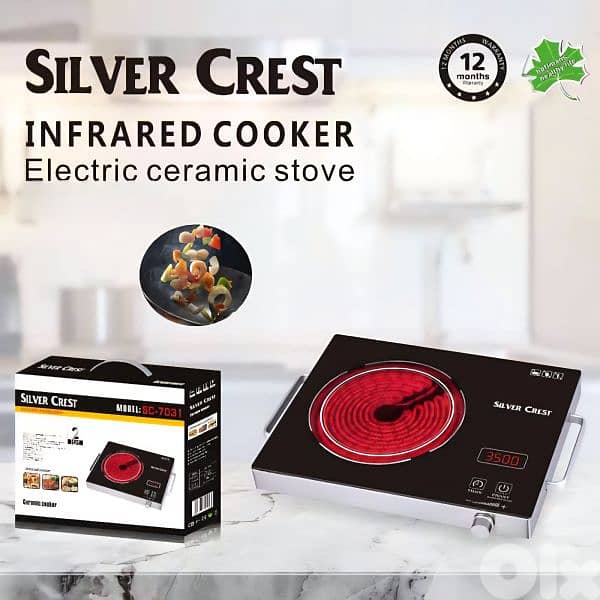 electric stove infrared 3500watt SILVERCRESTسخانة كهرباء 0