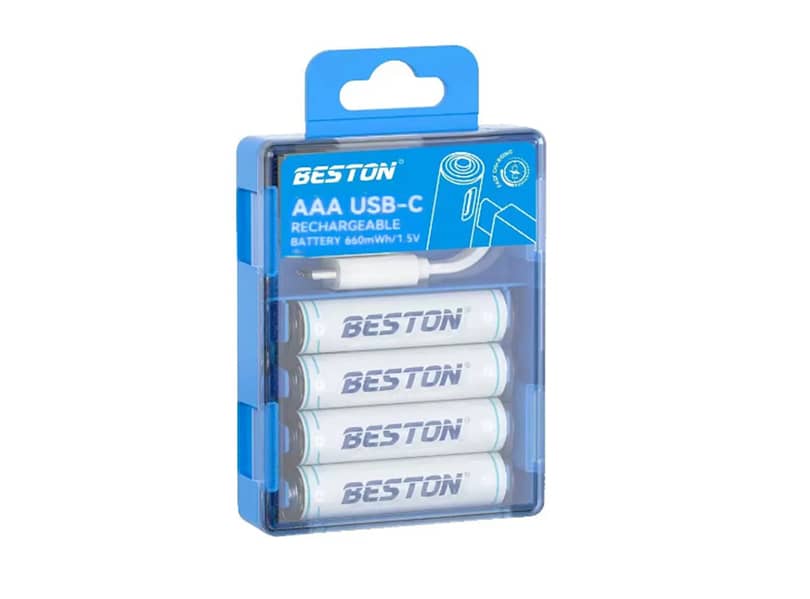 Beston Li-ion Rechargeable AA 1.5V Type C 2