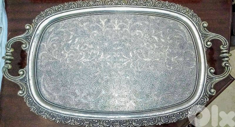 Low Price Antique Silverware Set & Tray 2
