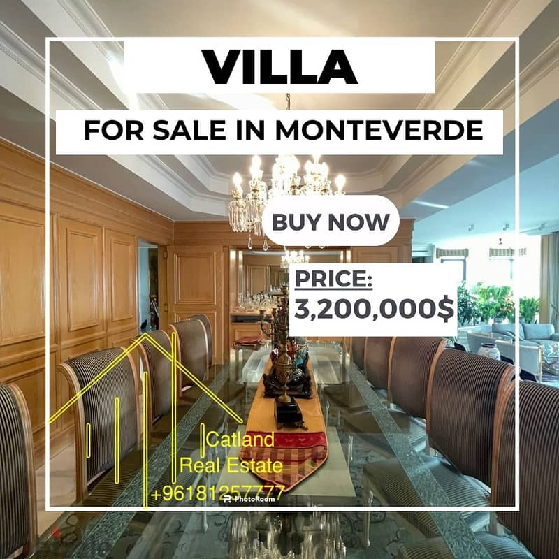 Villa For sale in Monte Verde 2200m2 only for $3.2M 0