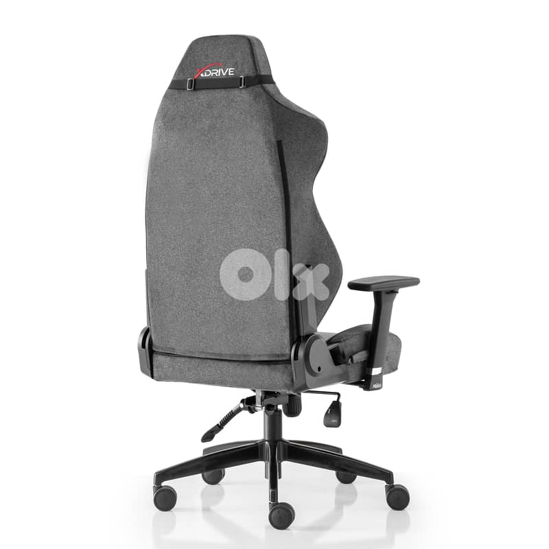 XDRIVE ANKA LUXURY CHAIR GREY FABRIC 4