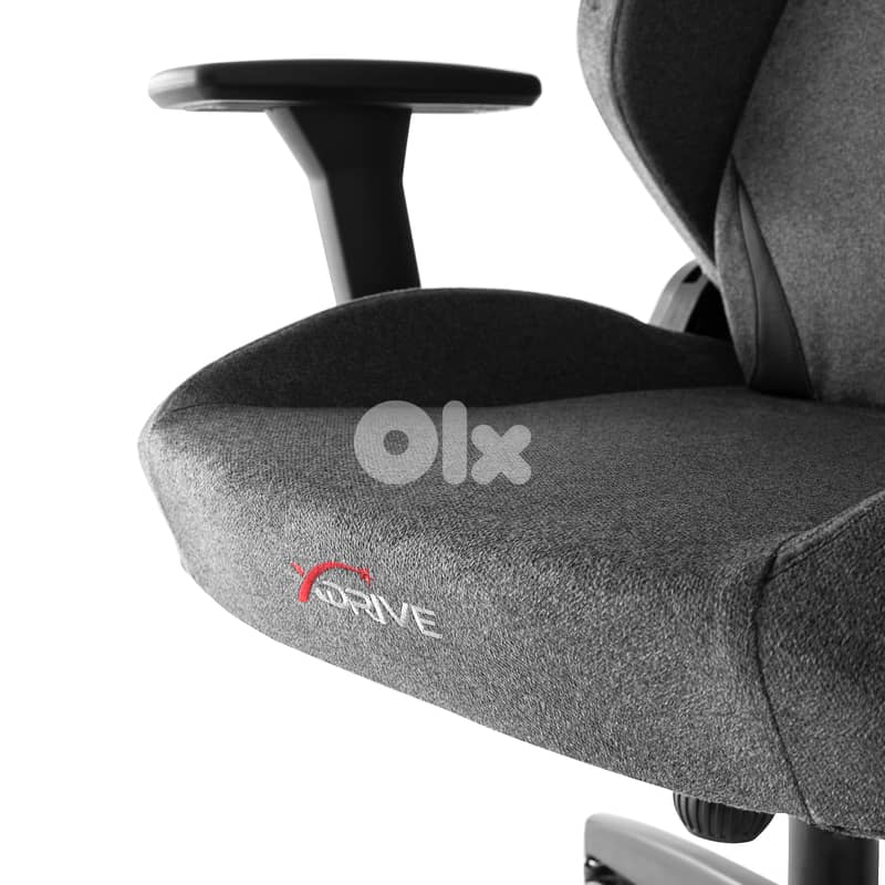 XDRIVE ANKA LUXURY CHAIR GREY FABRIC 12