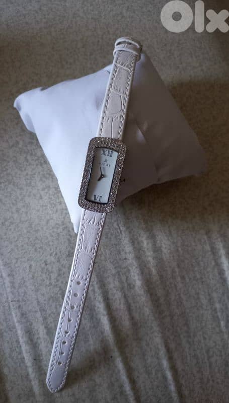 Westar Women's White Leather Watch 3