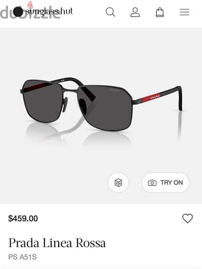 Prada Linea Rossa SPS A51 Men’s Sunglasses — Authentic,