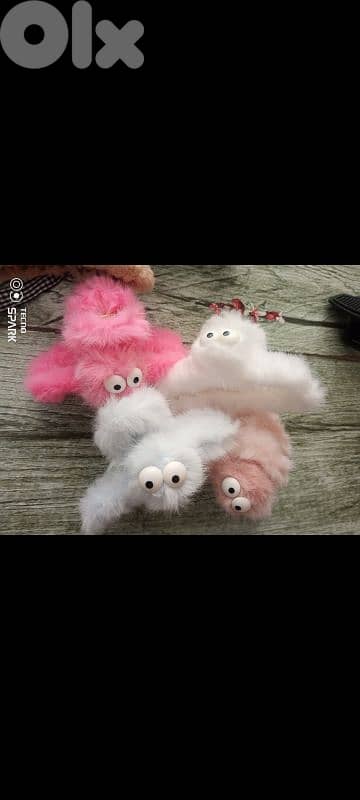 plush hair clips 6