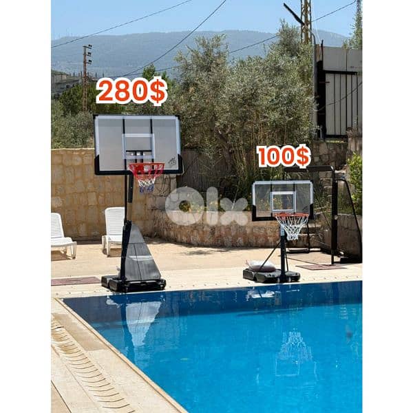 only 280$ movable basketball hoop (swimming pool mode) 1