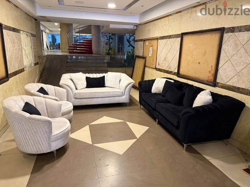 طقم كنبايات خشب بوندي 3