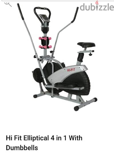 Elliptical 4 in 1 with dumbells unused