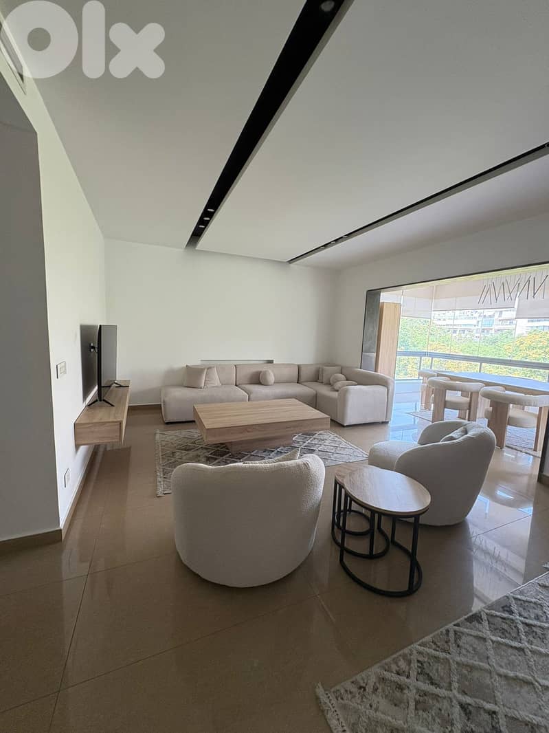 FURNISHED APARTMENT IN HAZMIEH PRIME WITH GARDEN, (HAR-232) 0