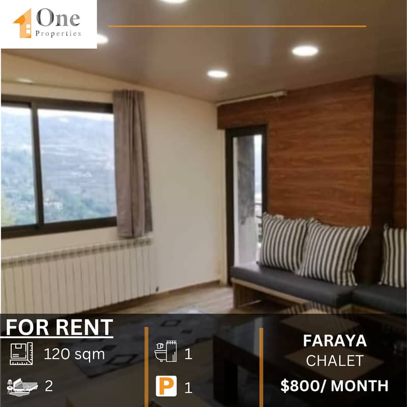 CHALET FOR RENT IN FARAYA 0