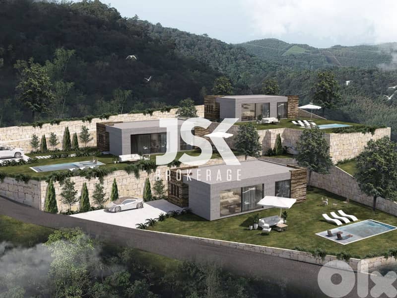 L18241-Under-Construction Villas For Sale in Batroun - Chabtine With P 0