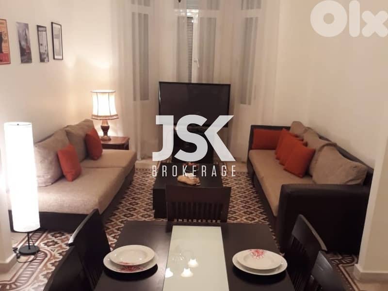 L18195-High Ceiling & Vintage Style Apartment for Rent in Clemenceau, 0