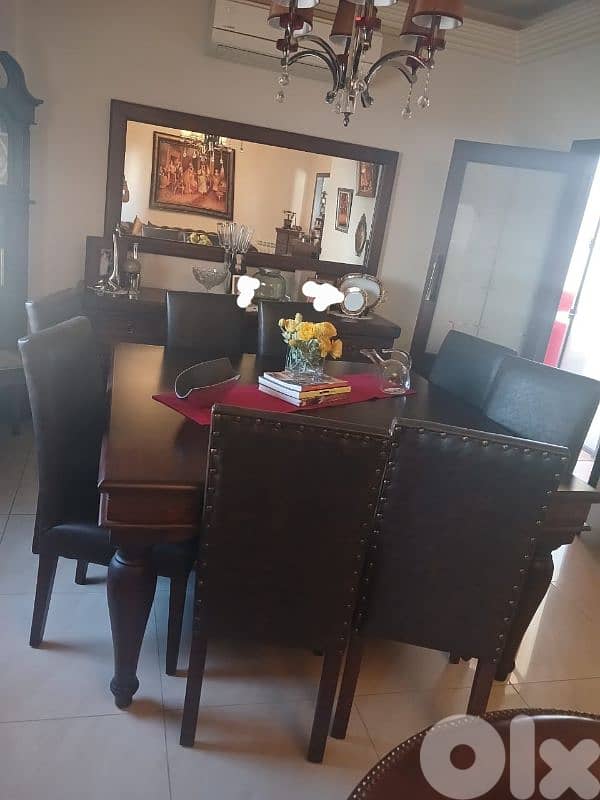 Full set salon+ dining tabel + accessories 8