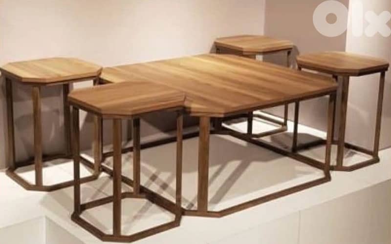 5 Piece coffee table set - طقم طاولات ٥ قطع 0