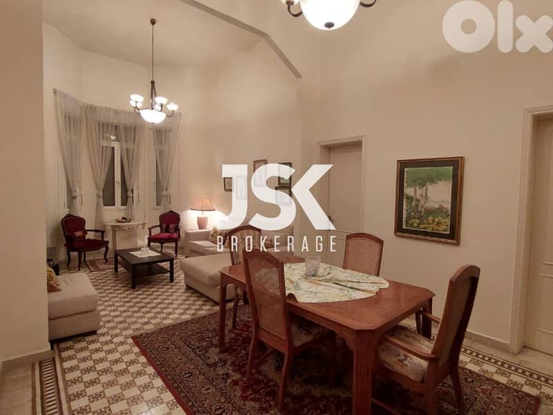 L14756-High Ceiling & Vintage Style Apartment for Rent in Clemenceau, 0