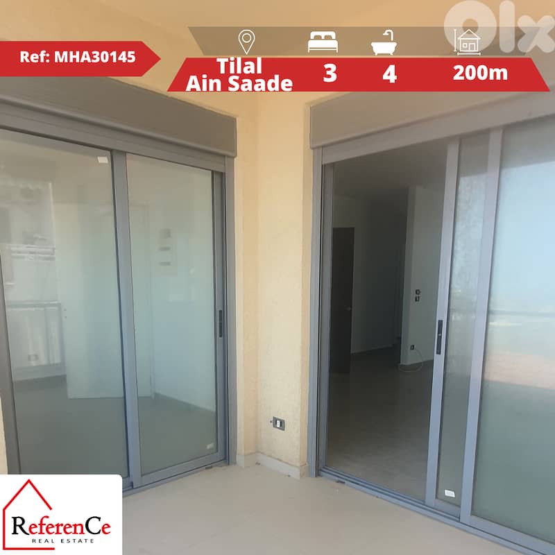 Apartment with terrace Tilal Ain Saade شقة تراس في تلال عين سعادة 0