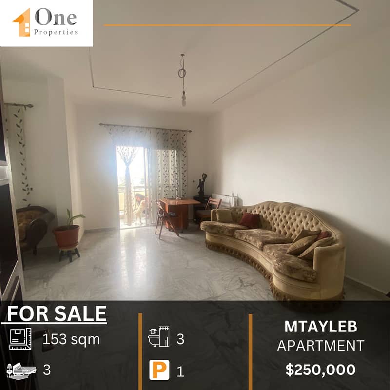 APARTMENT FOR SALE IN MTAYLEB 0