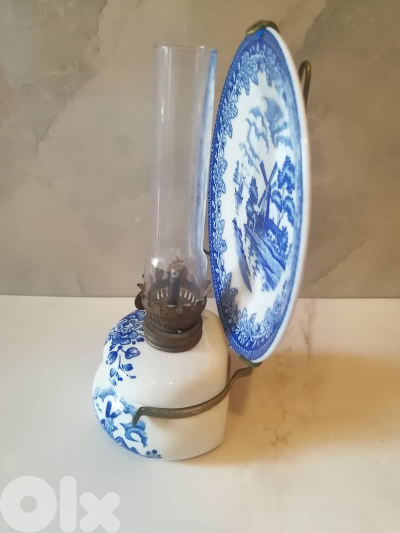 Vintage oil lamp 25cm 1