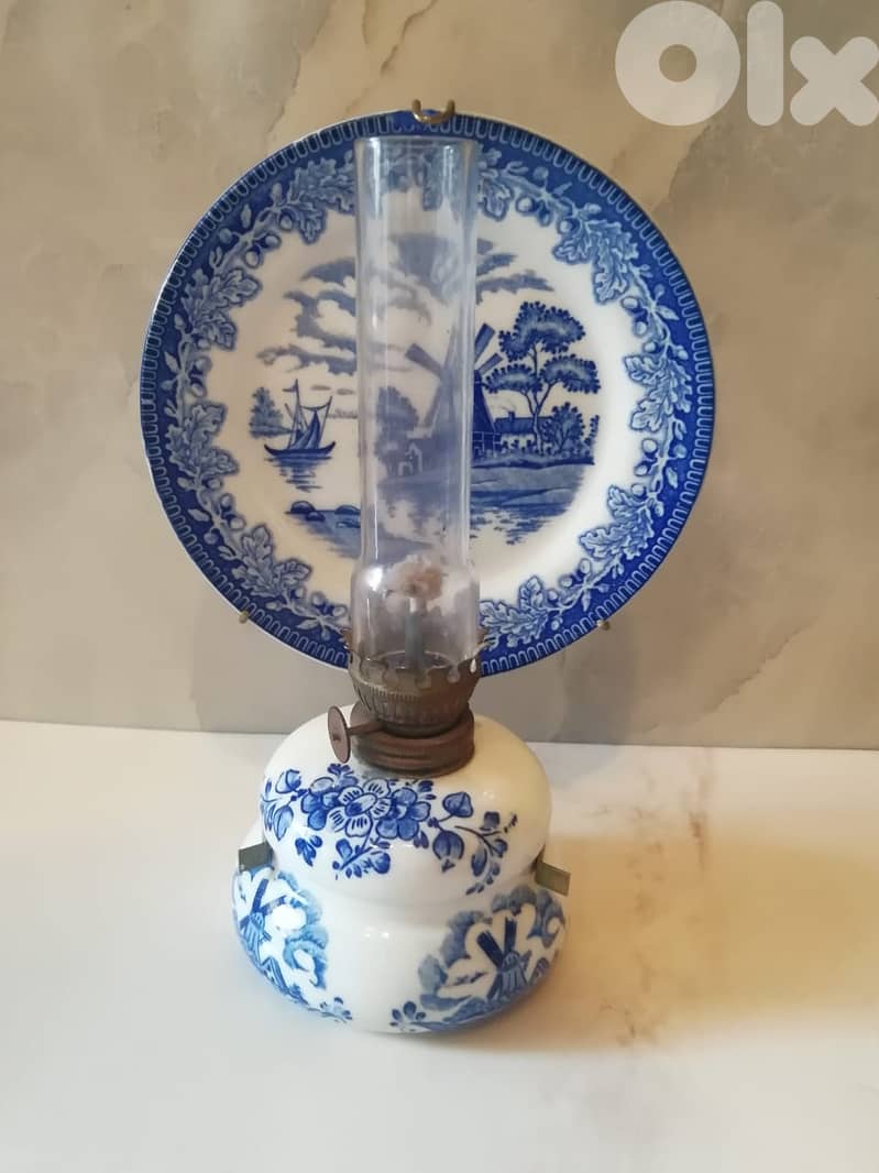 Vintage oil lamp 25cm 4