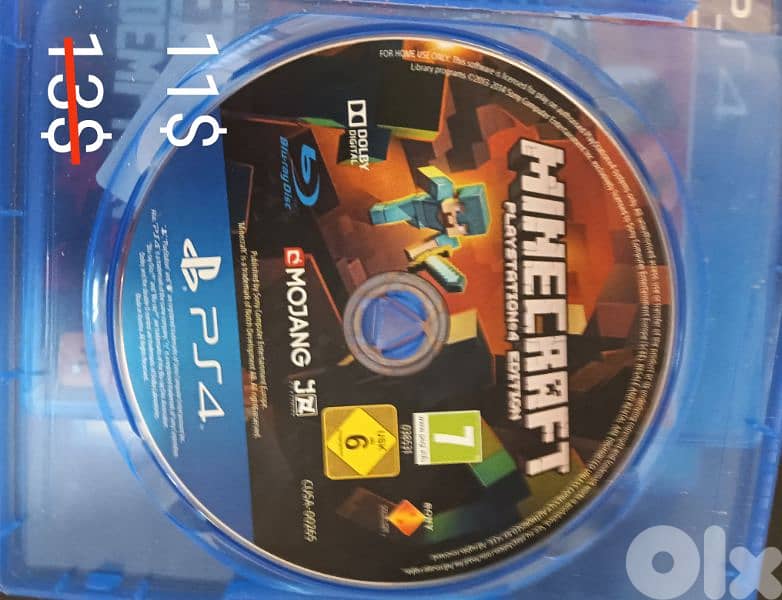 ps4 slim like new with 6 cd's 11