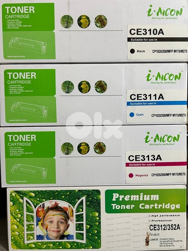 Brand New Toners (4 colors - Black and CMY) - CE310A 0