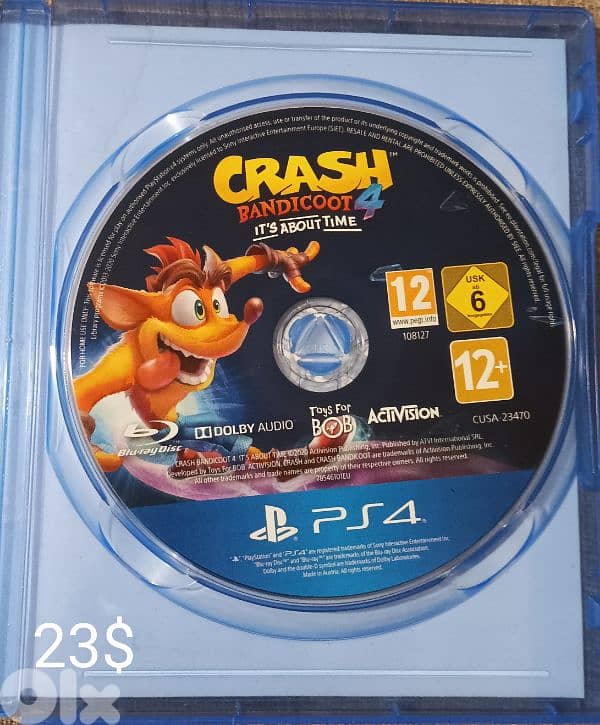 ps4 slim like new with 6 cd's 15