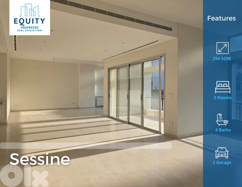 Furnished 254 SQM Apartment For Sale in Sessine Achrafieh #JZ175824 0