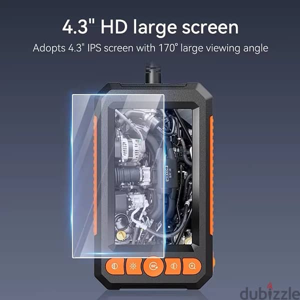 Endoscope with screen rechargeable with accessorie 4