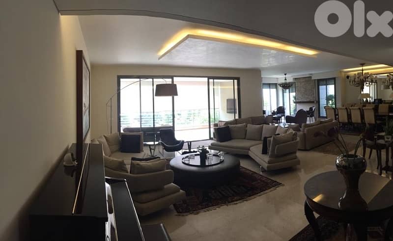 luxurious apartment for rent rabieh with private terrace maten 0