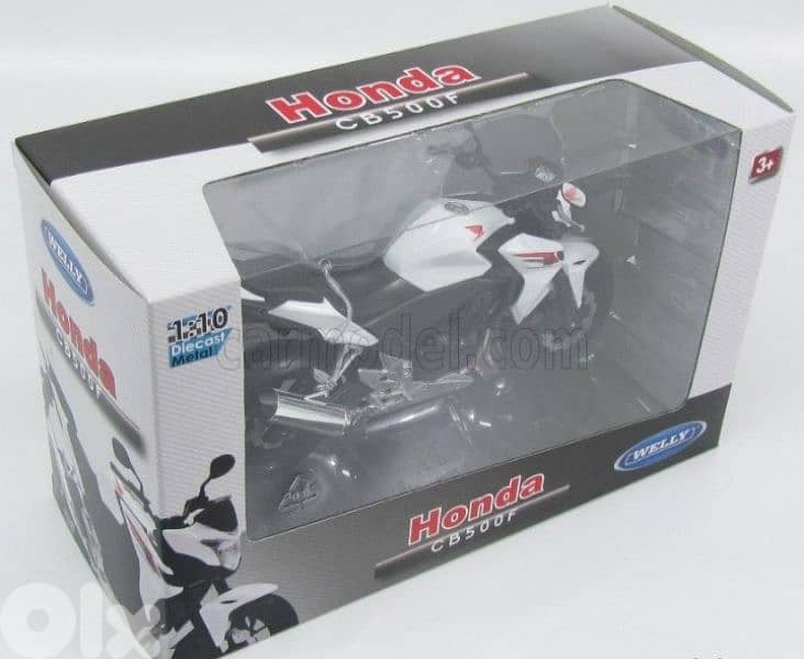 Honda CB500F diecast motorcycle model 1:10 3